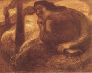 Eugene Carriere Meditation (mk19) oil painting